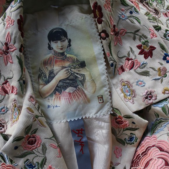 Johnny Was Biya JWLA Silk floral rose Embroidered duster princess coat Jacket S - Picture 11 of 11